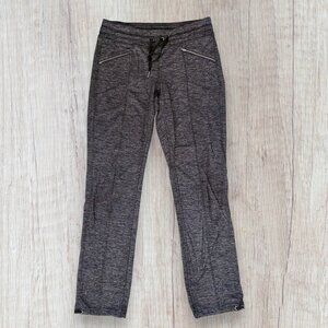 Athleta Metro High Waisted Legging Heathered Gray Zip Pocket Stretch Pant S